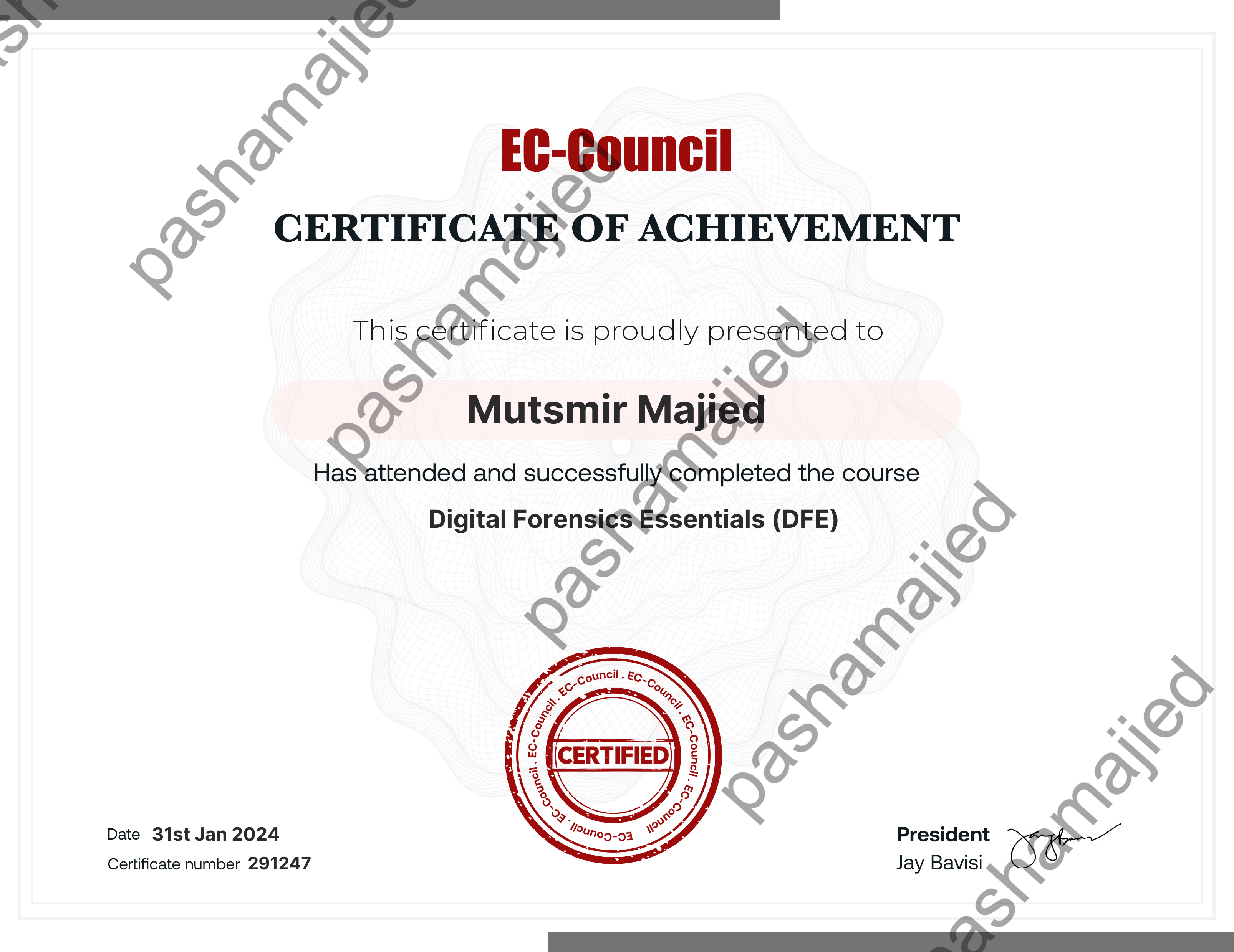 Images Digital Forensics Essentials (DFE) Ec-Council